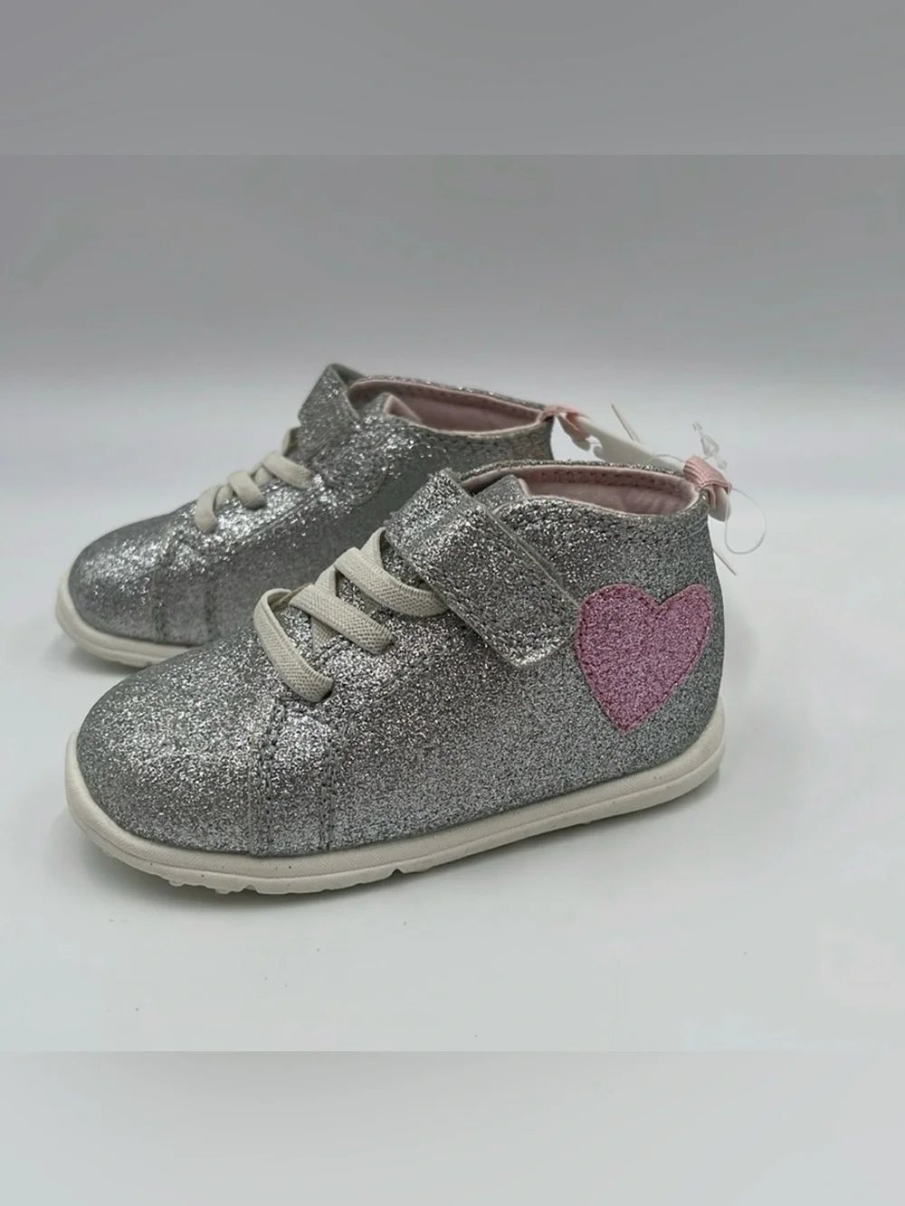 NWT Carter's Every Step Silver Glitter Shoes Size 6m